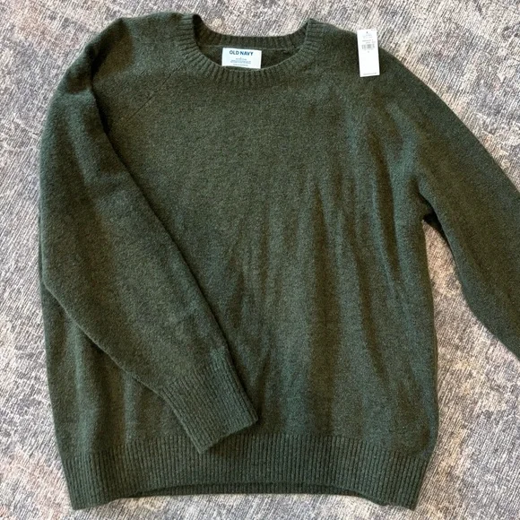 Old Navy Women's Dark Green Crewneck Sweater - Picture 1 of 3